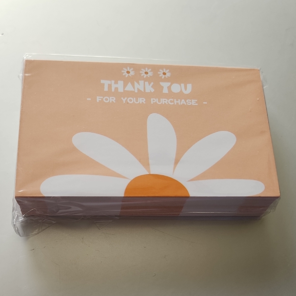 Thank You For Your Purchase DAISY BUSINESS CARDS 50 COUNT